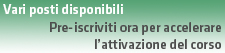 Attiva procedura di Pre-Iscrizione